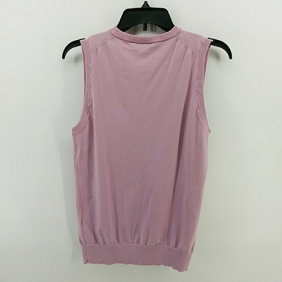 J. Crew Sweater Vest Lavender Lilac Purple Top Medium - Picture 4 of 5